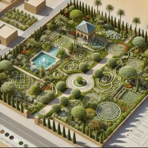 Plan d'Aménagement Paysager 3D à Rabat, Maroc – Créez le Jardin de Vos Rêves avec Jardins d'Elle